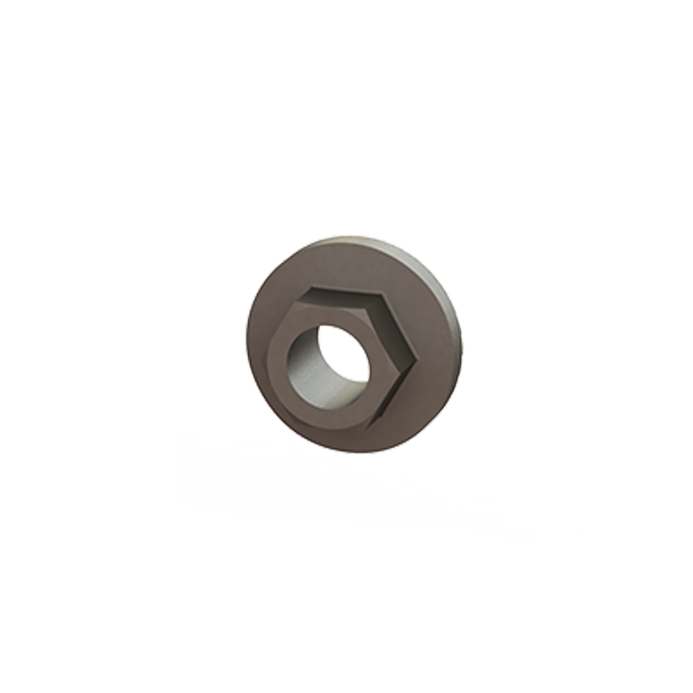 Hex Flange Nut, Serrated, SS M10, 1/2"Socket 4000573